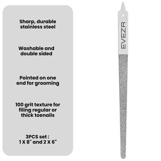 Evezr 8 Inch Diamond Sharp 100 Grit Nail File