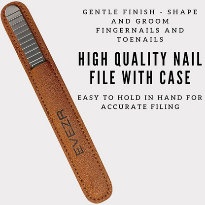 Evezr 7 Inch 120 Grit Nail File With Case