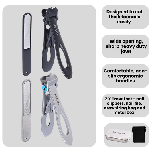 Evezr Clippers Bundle - Black Curved Edge + Silver Curved Edge