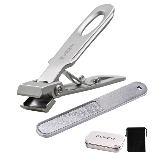 Evezr Grip-Pro Straight Edge Wide Jaw Nail Clippers