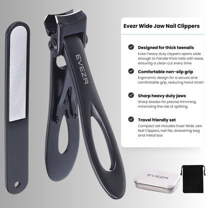 Evezr Wide Jaw Nail Clippers