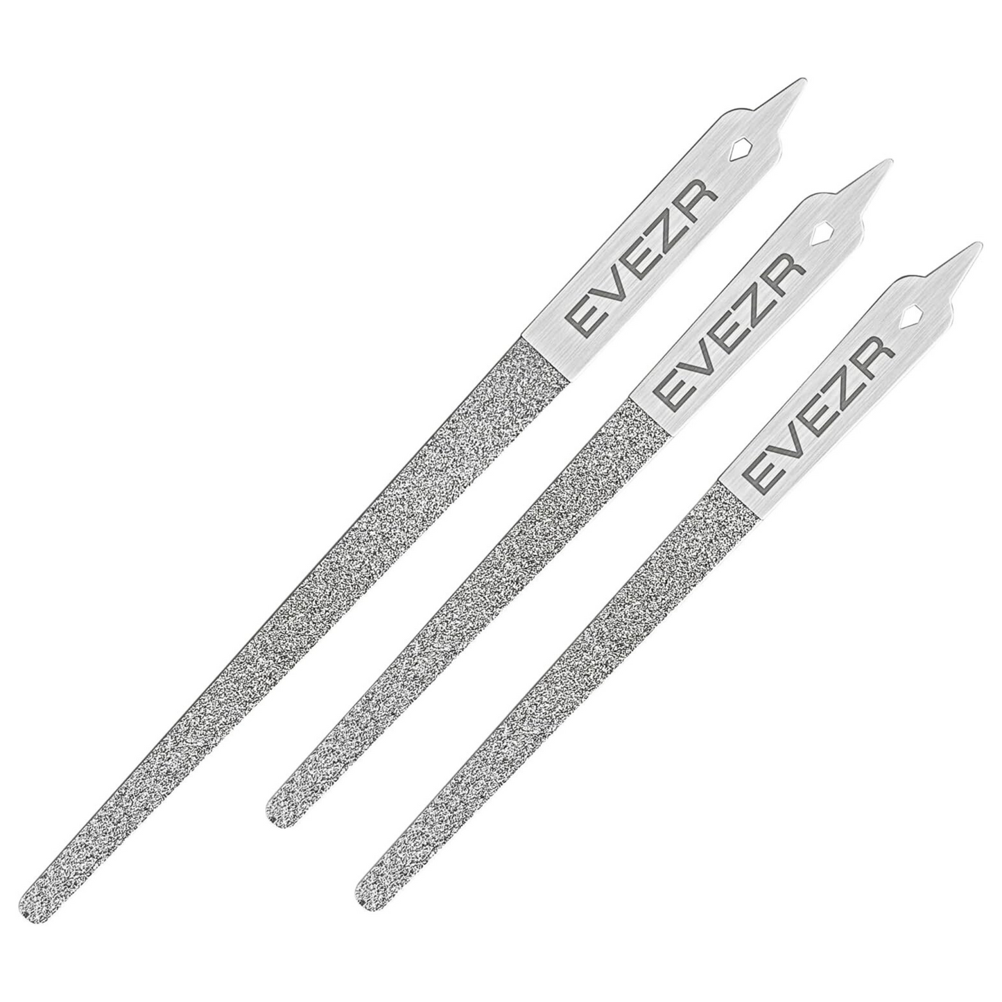 Evezr 3PCS Diamond Sharp 100 Grit Nail File Set