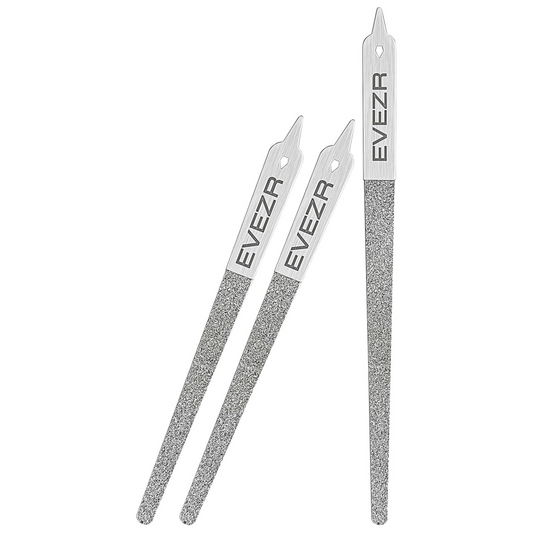 Evezr 3PCS Diamond Sharp 100 Grit Nail File Set