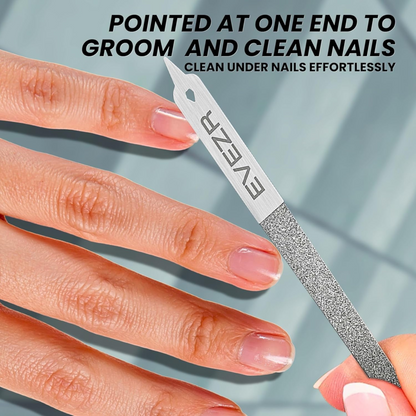 Evezr 3PCS Diamond Sharp 100 Grit Nail File Set