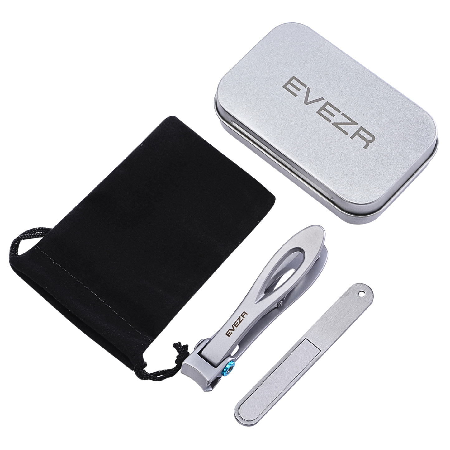 Evezr Wide Jaw Nail Clippers - Silver