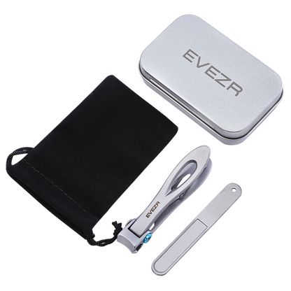 Evezr Wide Jaw Nail Clippers - Silver